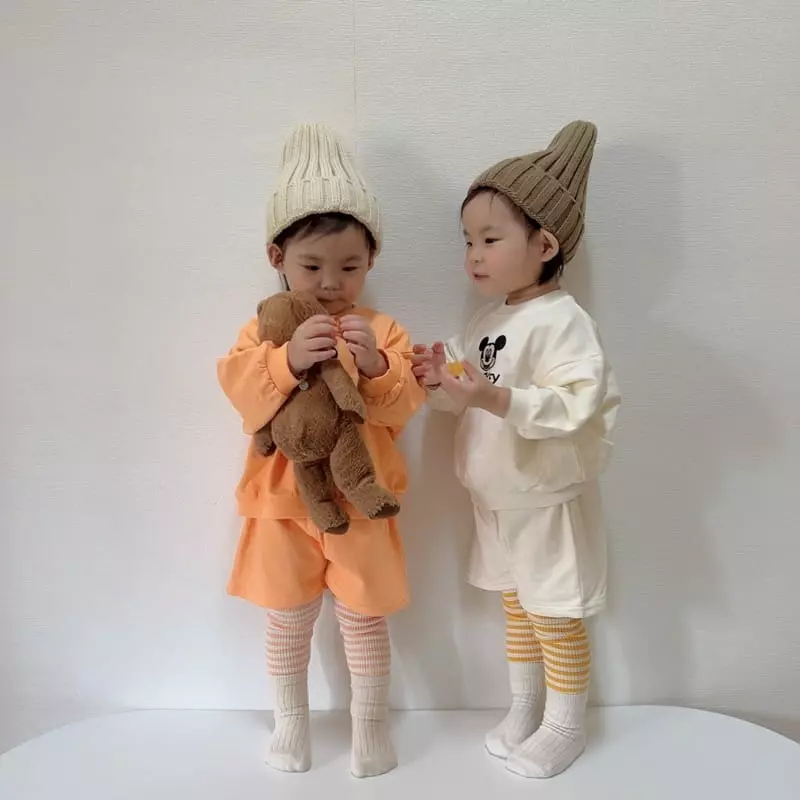Moran - Korean Children Fashion - #Kfashion4kids - Embrodiery M Top Bottom Set - 6