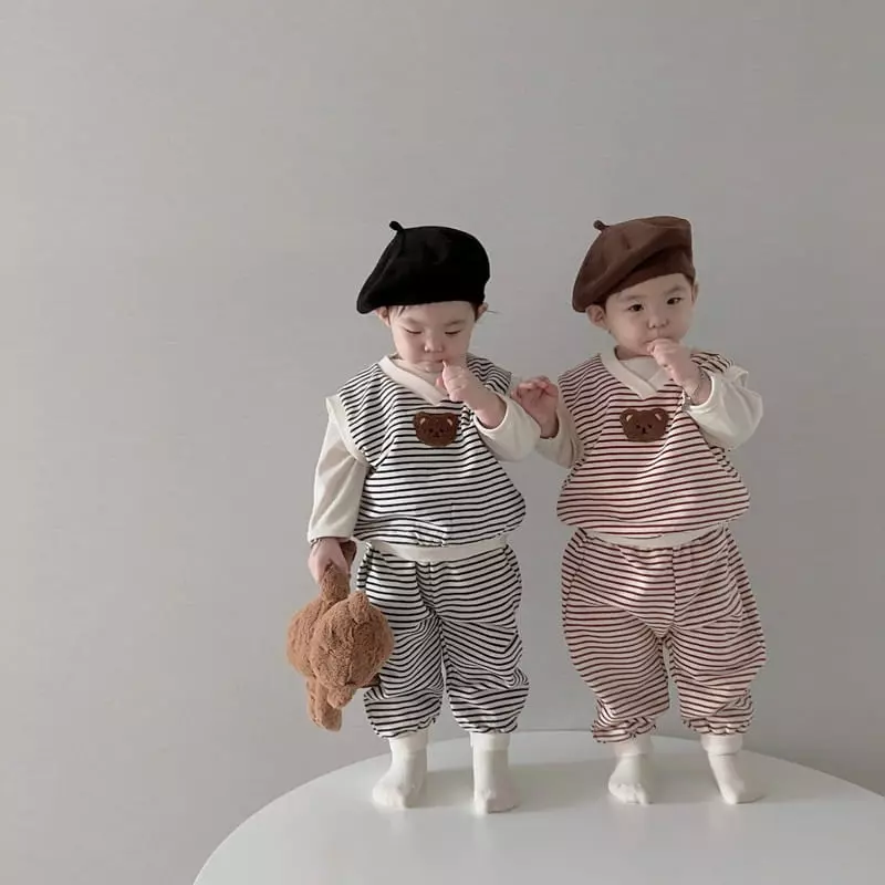 Moran - Korean Children Fashion - #Kfashion4kids - Mane Top Bottom Set