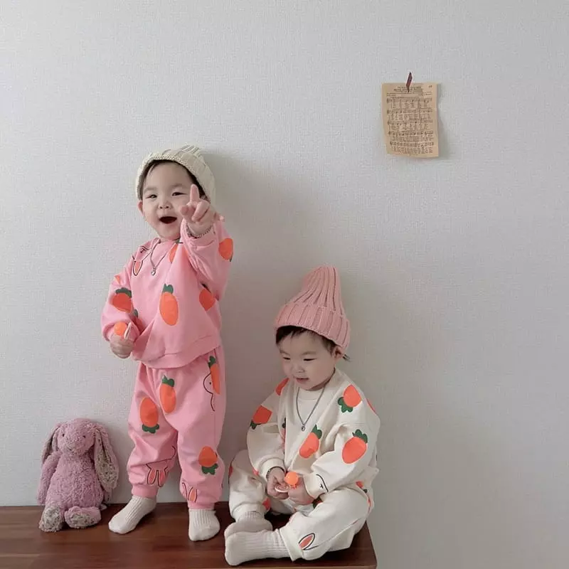 Moran - Korean Children Fashion - #childofig - Carrot Top Bottom Set - 3