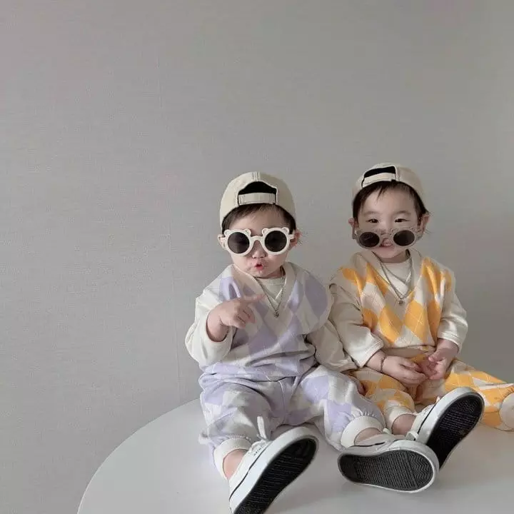 Moran - Korean Children Fashion - #prettylittlegirls - Dia Top Bottom Set - 4
