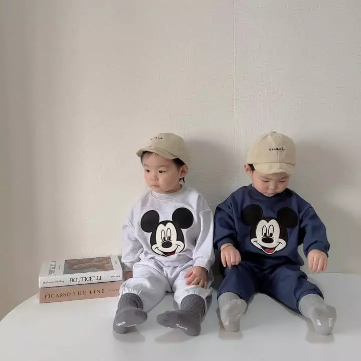 Moran - Korean Children Fashion - #childofig - Big Face Top Bottom Set - 8