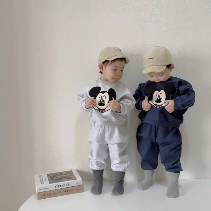 Moran - Korean Children Fashion - #childrensboutique - Big Face Top Bottom Set - 10