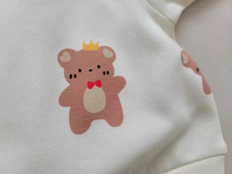 Moran - Korean Children Fashion - #kidzfashiontrend - Crown Bear Top Bottom Set - 5