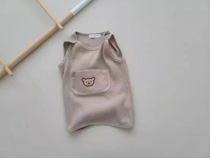 Moran - Korean Children Fashion - #littlefashionista - Waffle Sleep Vest - 3