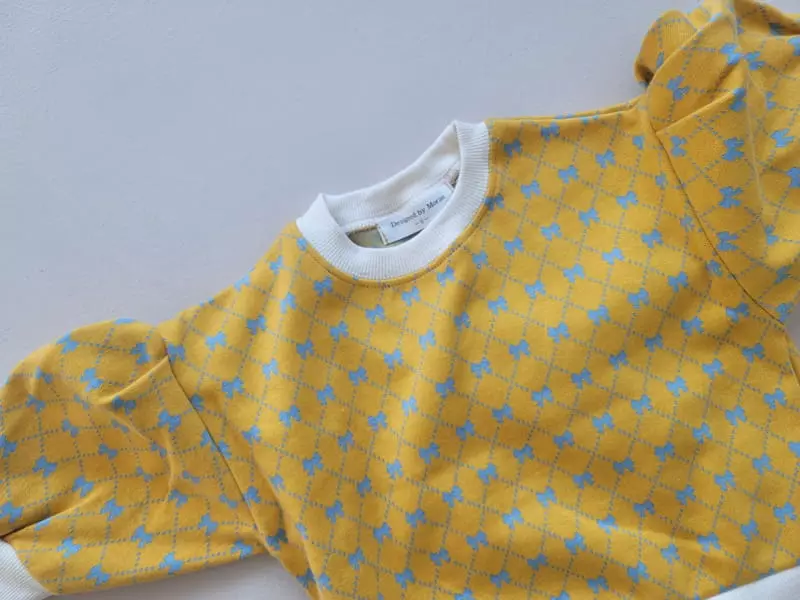 Moran - Korean Children Fashion - #magicofchildhood - Ribbon Top Bottom Set - 3