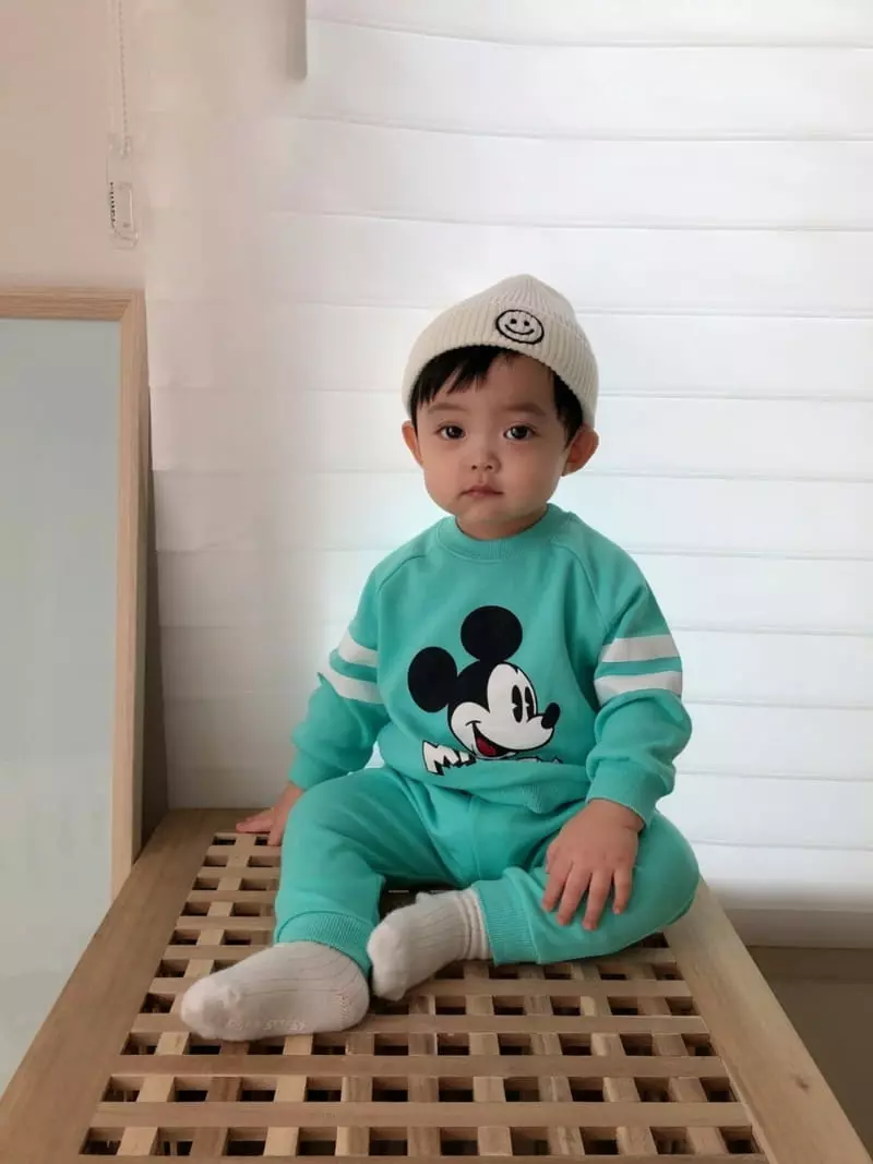 Moran - Korean Children Fashion - #stylishchildhood - Lime Top Bottom Set - 5