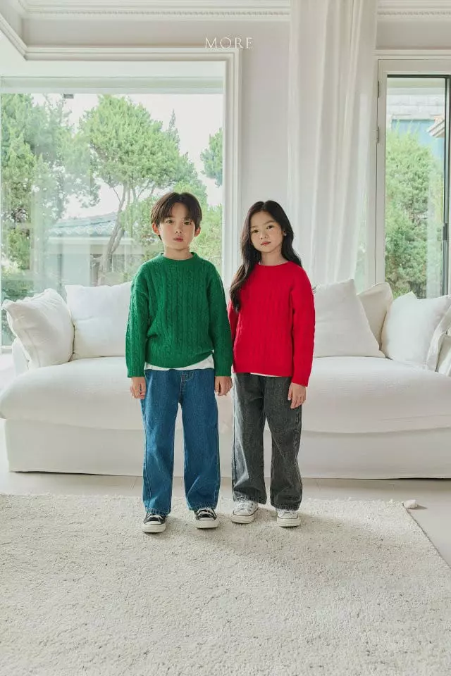 More - Korean Children Fashion - #Kfashion4kids - Cable Knit Tee - 9