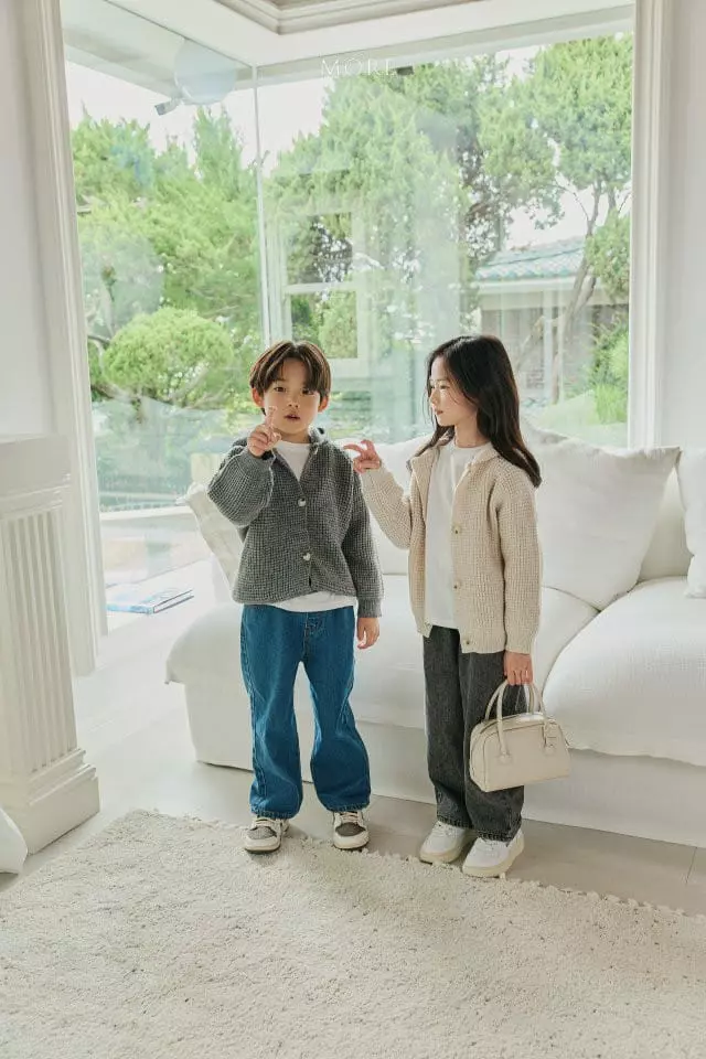 More - Korean Children Fashion - #prettylittlegirls - Waffle Hoody Cardigan - 6