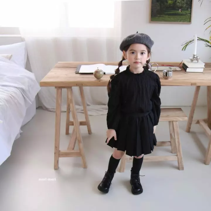Mori Mori - Korean Children Fashion - #kidsshorts - Mori Wrinkle Skirt - 6
