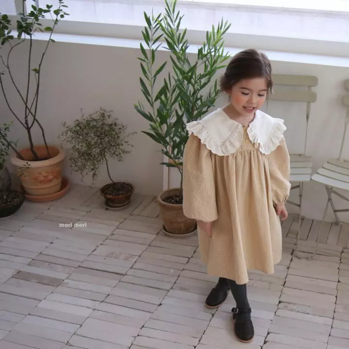 Mori Mori - Korean Children Fashion - #littlefashionista - Big Collar One-piece - 2