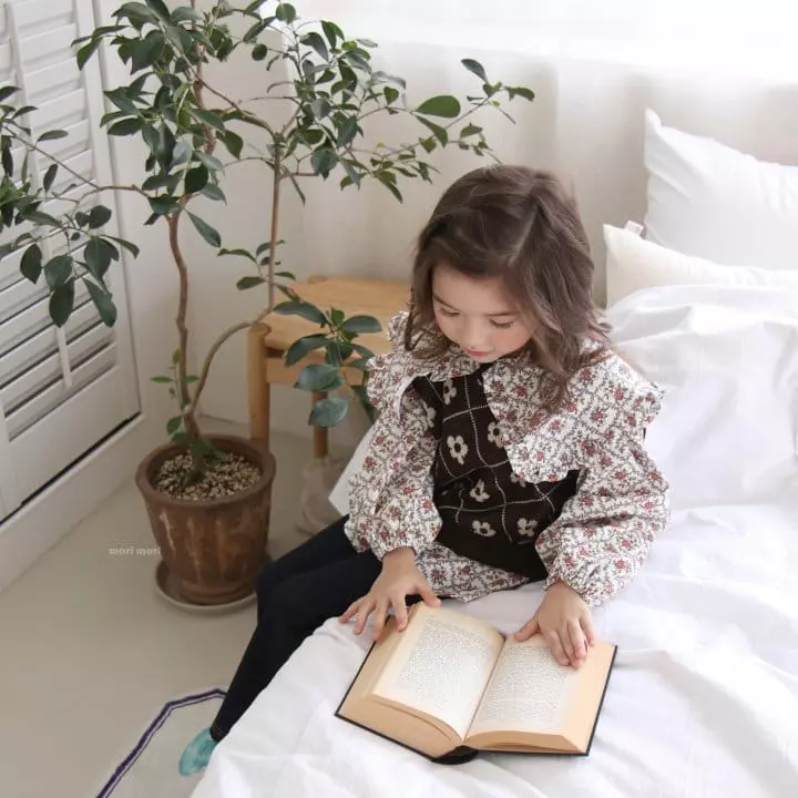 Mori Mori - Korean Children Fashion - #toddlerclothing - Flower Vest - 5