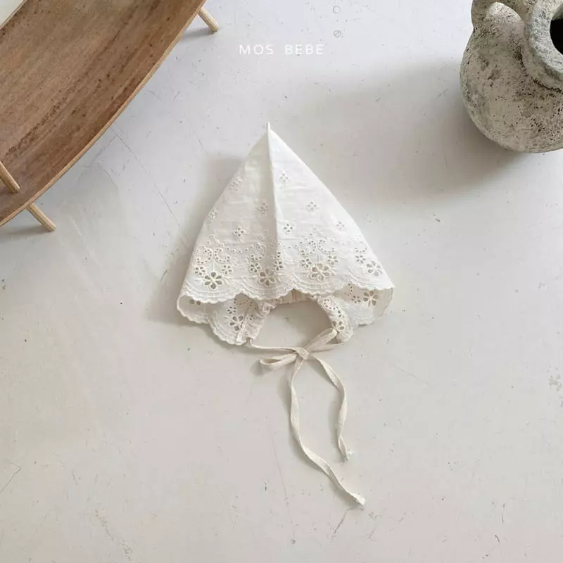 Mos Bebe - Korean Baby Fashion - #babyboutique - Lace Bonnet - 2
