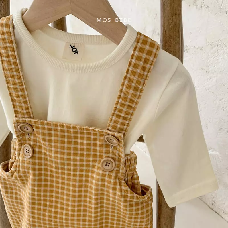 Mos Bebe - Korean Baby Fashion - #babyfashion - Laban Check Bodysuit - 7