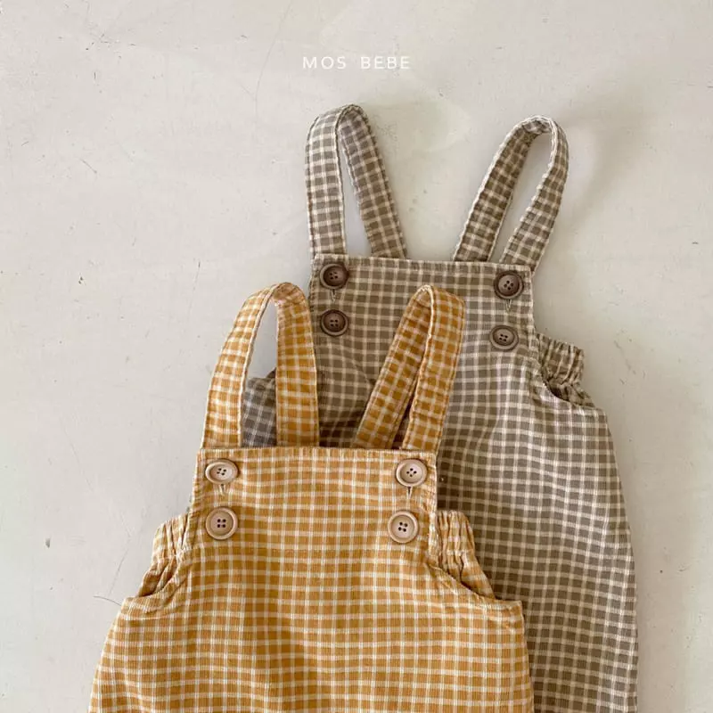 Mos Bebe - Korean Baby Fashion - #babyfever - Laban Check Bodysuit - 8