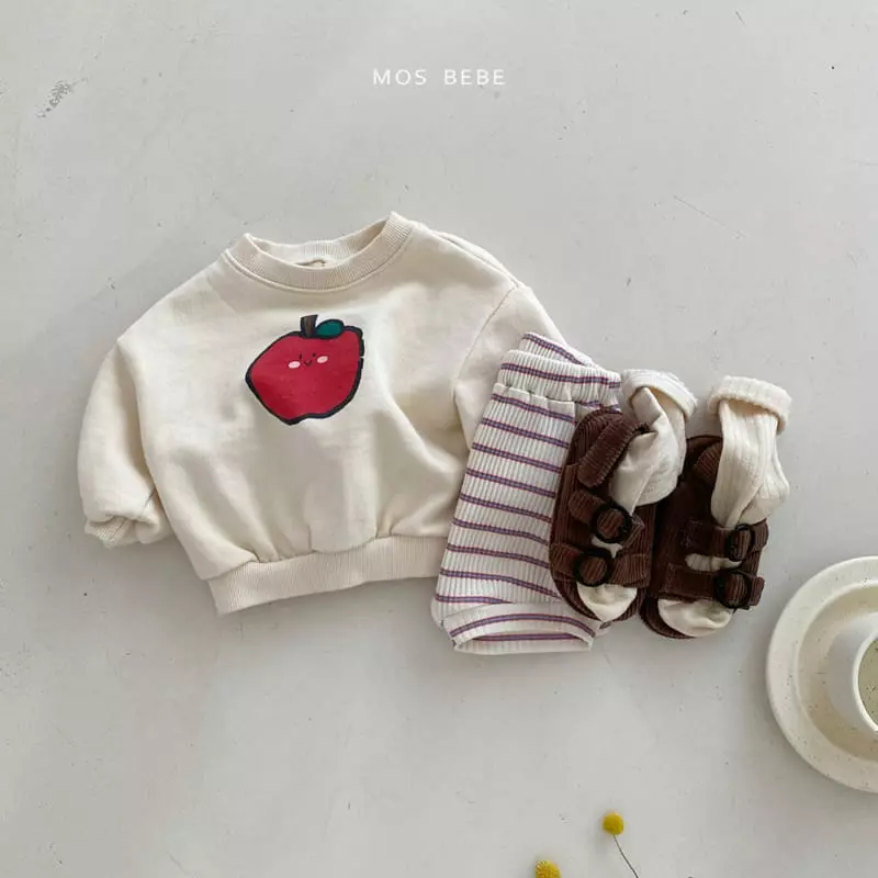 Mos Bebe - Korean Baby Fashion - #babyfever - Kelly Top Bottom Set - 4