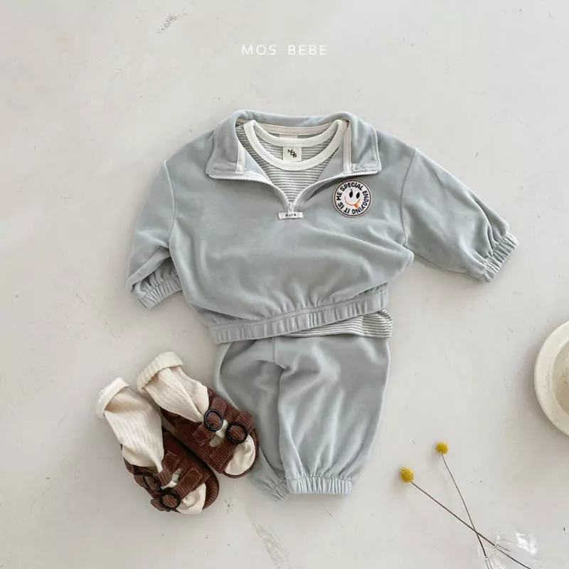 Mos Bebe - Korean Baby Fashion - #babygirlfashion - Enjoy Top Bottom Set - 2