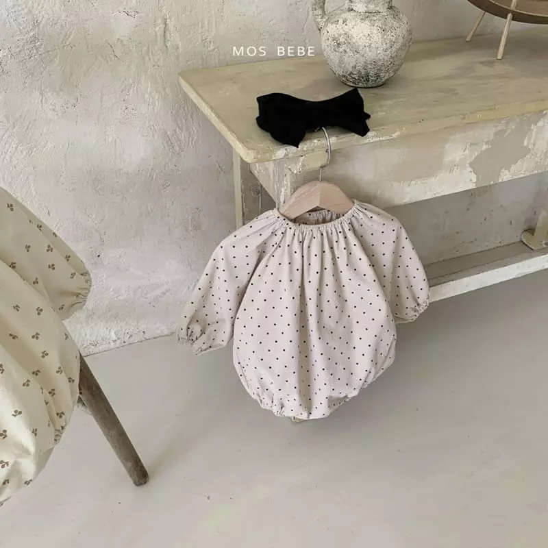 Mos Bebe - Korean Baby Fashion - #babylifestyle - Cookie Ribbon Bodysuit - 7