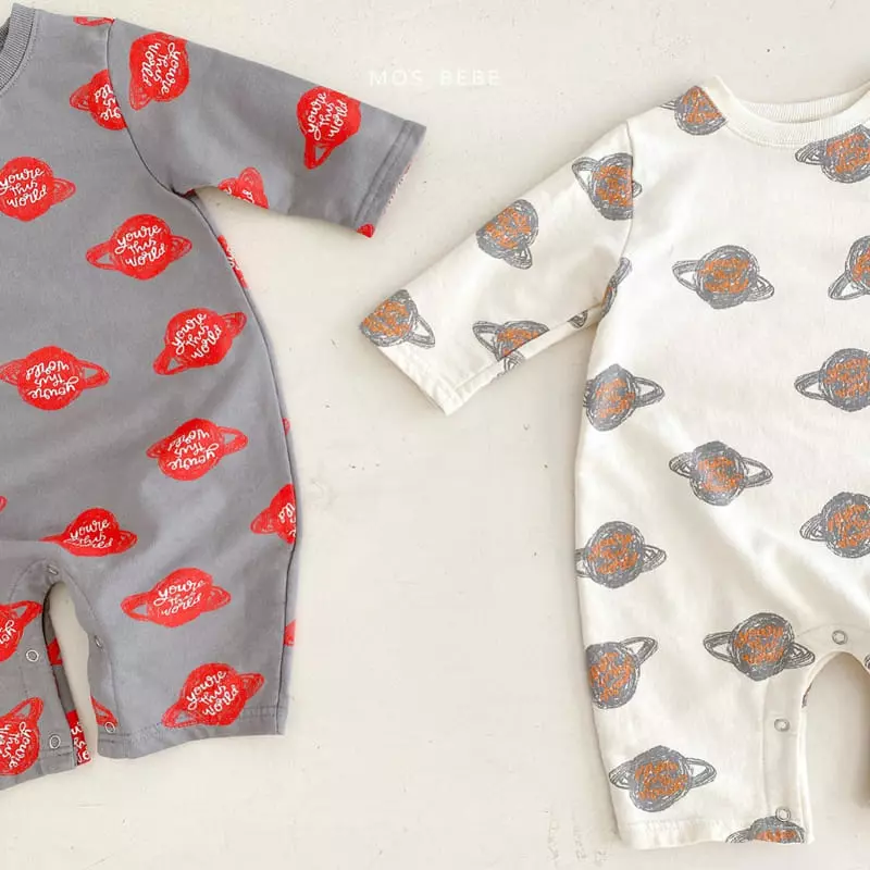 Mos Bebe - Korean Baby Fashion - #babylifestyle - Space Bodysuit - 2