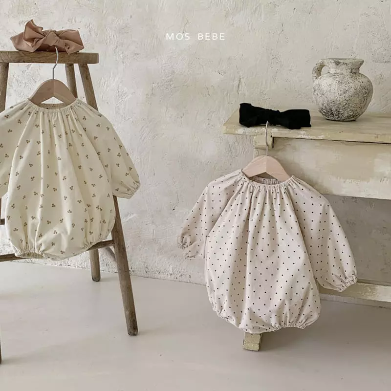 Mos Bebe - Korean Baby Fashion - #babyoninstagram - Cookie Ribbon Bodysuit - 8