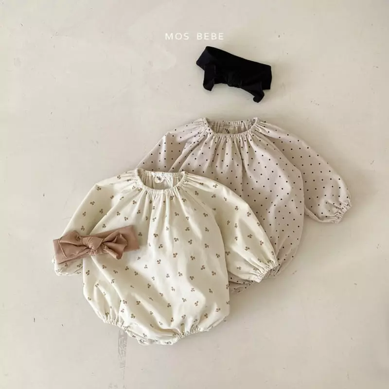 Mos Bebe - Korean Baby Fashion - #babyootd - Cookie Ribbon Bodysuit - 9