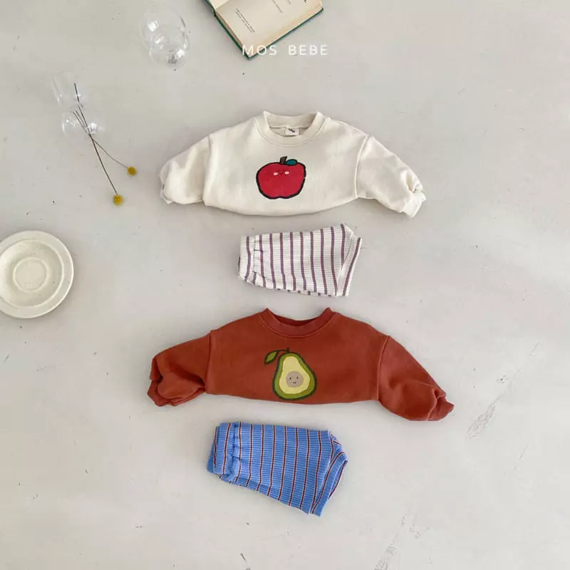 Mos Bebe - Korean Baby Fashion - #babyootd - Kelly Top Bottom Set - 7