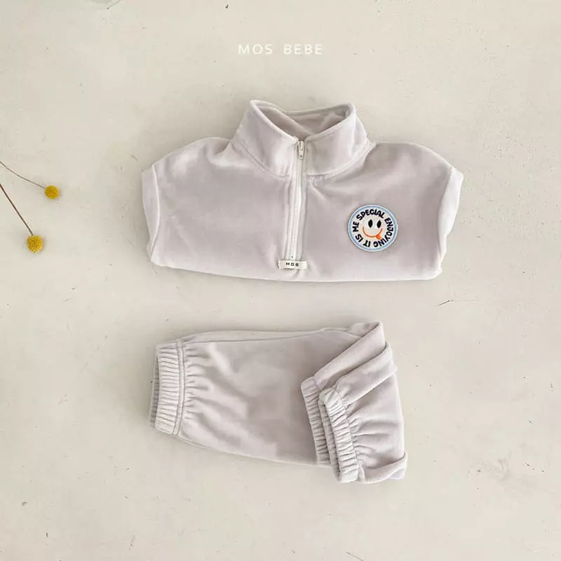 Mos Bebe - Korean Baby Fashion - #babyootd - Enjoy Top Bottom Set - 5