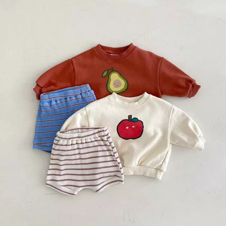 Mos Bebe - Korean Baby Fashion - #babyoutfit - Kelly Top Bottom Set - 9
