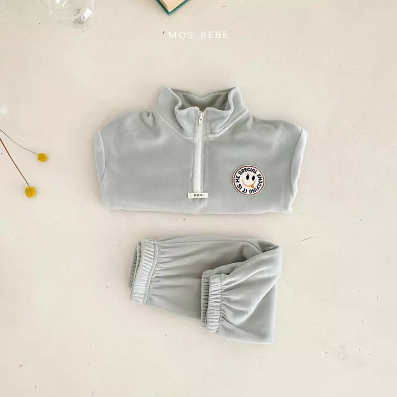 Mos Bebe - Korean Baby Fashion - #babyoutfit - Enjoy Top Bottom Set - 6