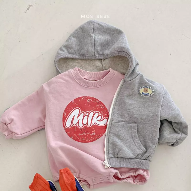 Mos Bebe - Korean Baby Fashion - #onlinebabyboutique - Gomi Hoody Jumper - 9