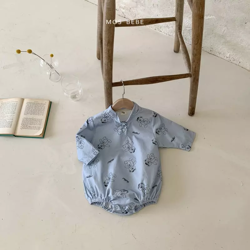 Mos Bebe - Korean Baby Fashion - #onlinebabyshop - Base Bear Bodysuit - 7