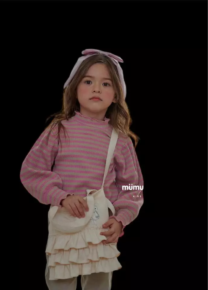 Mumunbaba - Korean Children Fashion - #kidsstore - Puff Stripes Tee - 9