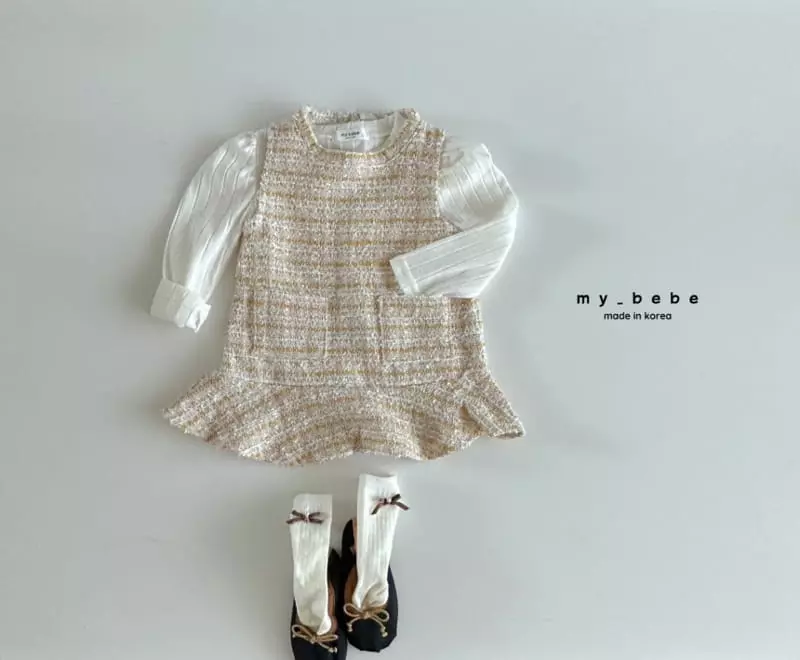 My Bebe - Korean Baby Fashion - #babyboutiqueclothing - Twid One-piece - 10