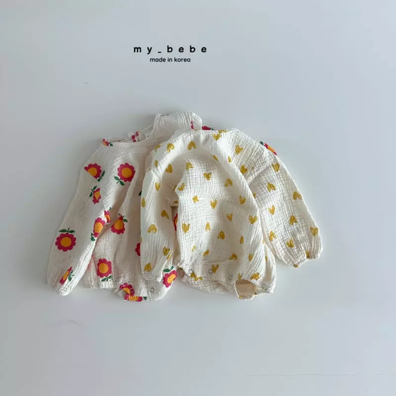 My Bebe - Korean Baby Fashion - #babyclothing - Fall Bodysuit - 6