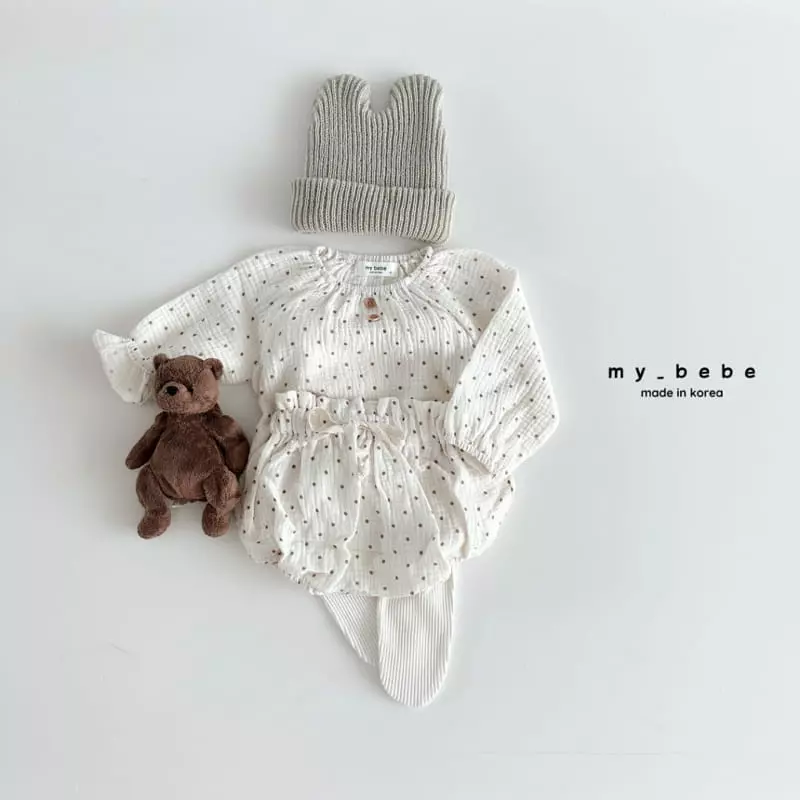 My Bebe - Korean Baby Fashion - #babyfashion - Fall Bloomer Top Bottom Set - 8