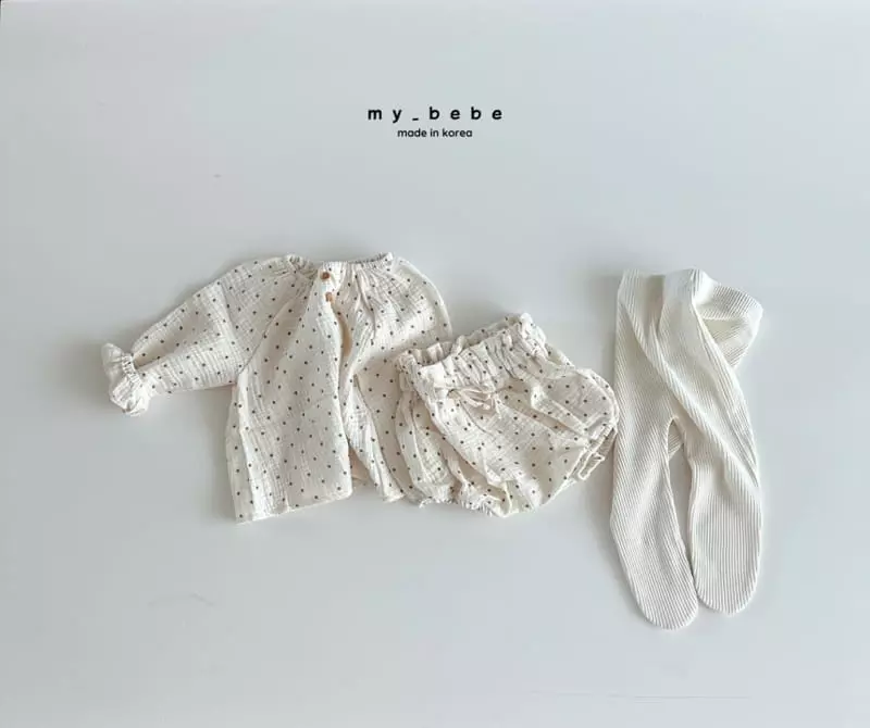 My Bebe - Korean Baby Fashion - #babyfever - Fall Bloomer Top Bottom Set - 9