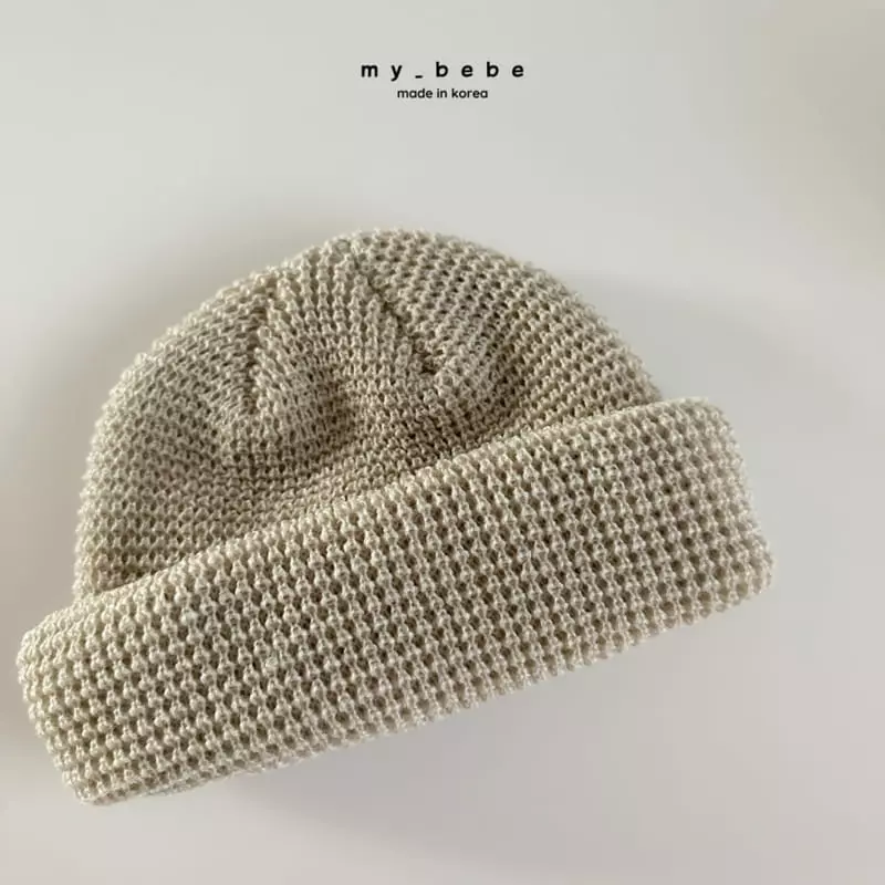 My Bebe - Korean Baby Fashion - #babyoutfit - Wafflw Beanie - 5