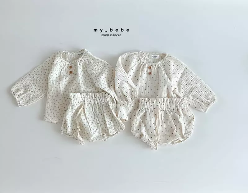 My Bebe - Korean Baby Fashion - #babywear - Fall Bloomer Top Bottom Set
