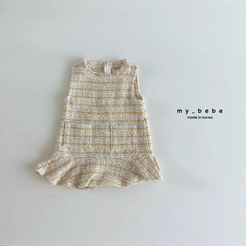 My Bebe - Korean Baby Fashion - #onlinebabyshop - Twid One-piece - 7