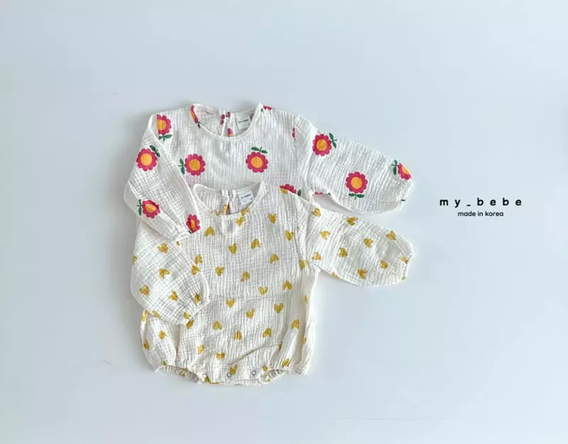 My Bebe - Korean Baby Fashion - #smilingbaby - Fall Bodysuit - 3