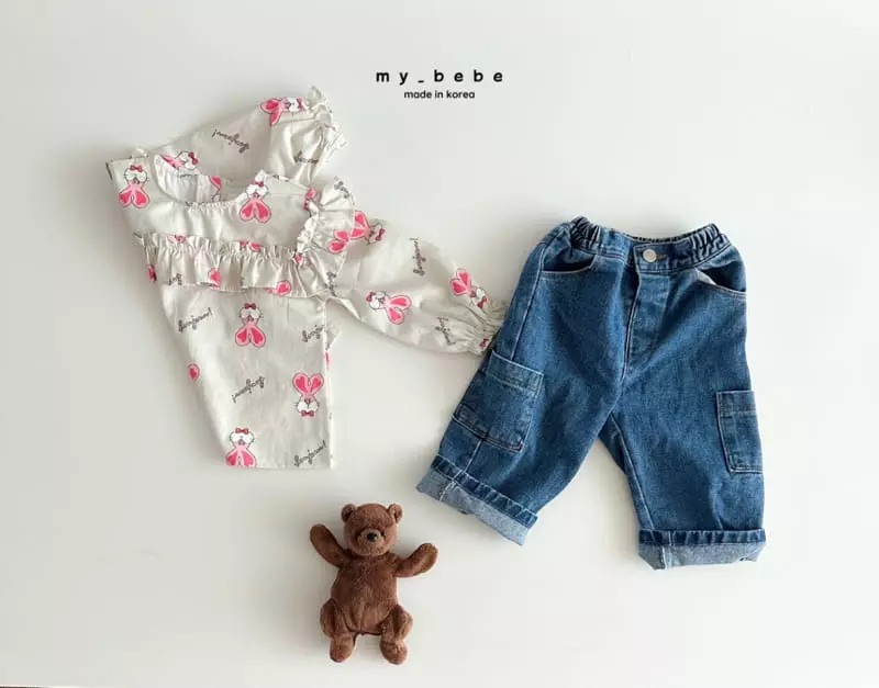 My Bebe - Korean Children Fashion - #Kfashion4kids - Square Frill Blouse - 10