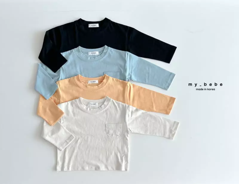 My Bebe - Korean Children Fashion - #Kfashion4kids - Silk Pocket Tee