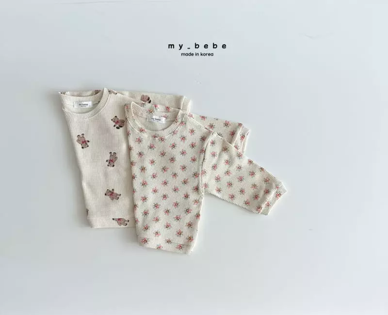 My Bebe - Korean Children Fashion - #littlefashionista - Waffle Sweatshirt - 5