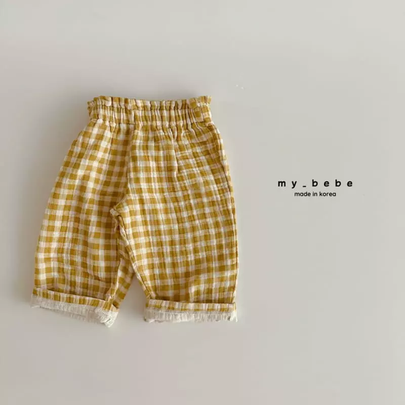 My Bebe - Korean Children Fashion - #magicofchildhood - Check Pants - 5