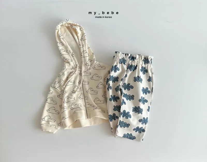 My Bebe - Korean Children Fashion - #magicofchildhood - Hoody Zip-up - 9