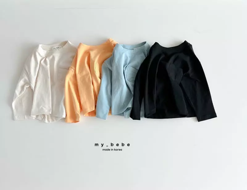 My Bebe - Korean Children Fashion - #magicofchildhood - Silk Pocket Tee - 3