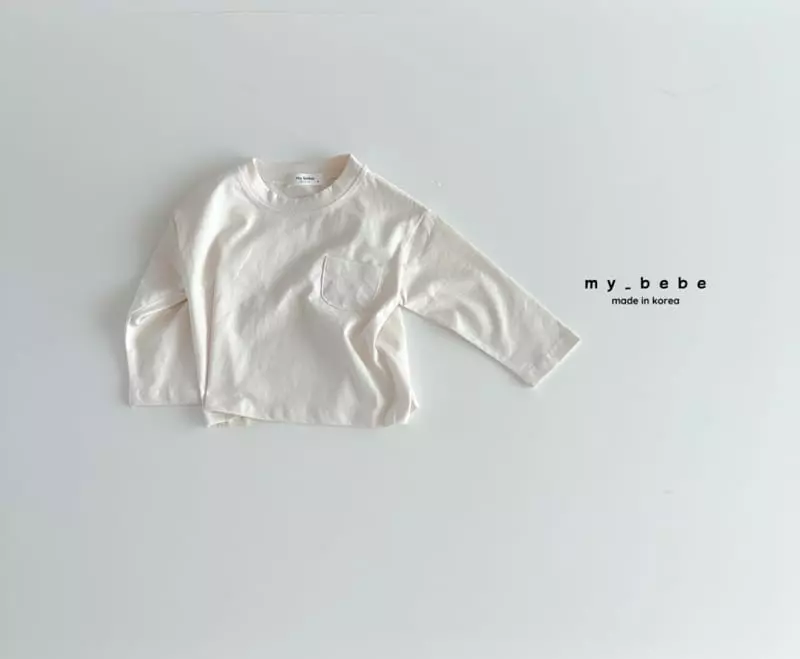 My Bebe - Korean Children Fashion - #prettylittlegirls - Silk Pocket Tee - 5