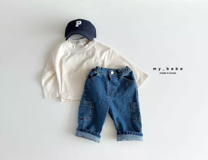 My Bebe - Korean Children Fashion - #todddlerfashion - Silk Pocket Tee - 6