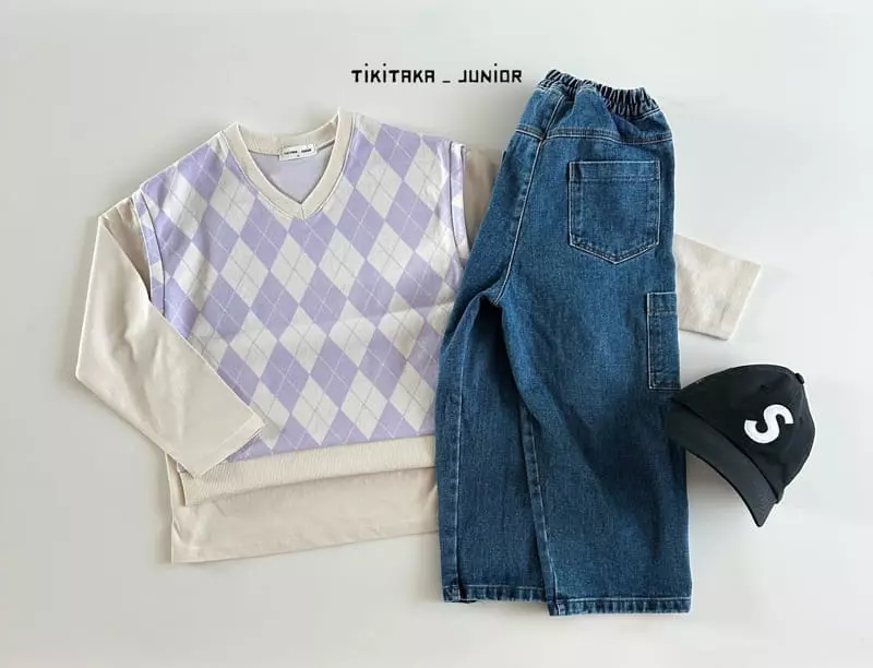 My Bebe - Korean Junior Fashion - #childofig - Argyle Vest - 6