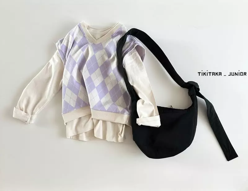 My Bebe - Korean Junior Fashion - #designkidswear - Argyle Vest - 8