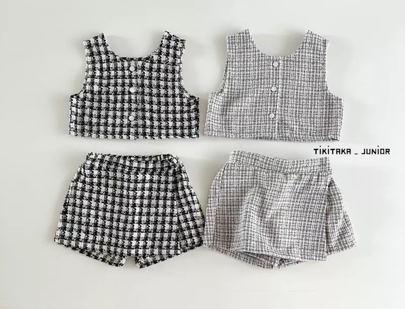 My Bebe - Korean Junior Fashion - #discoveringself - Twid Top Bottom Set